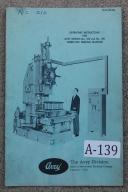 Avey-Avey #2 & #3 Aveymatic Drill Operator Manual Parts List-#2-#3 -MA-6-02